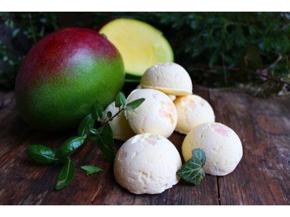 Čerstvé mango tuhá pěna do koupele