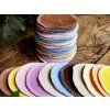 Mix froté kosmetické tampony 10 ks / 9 cm